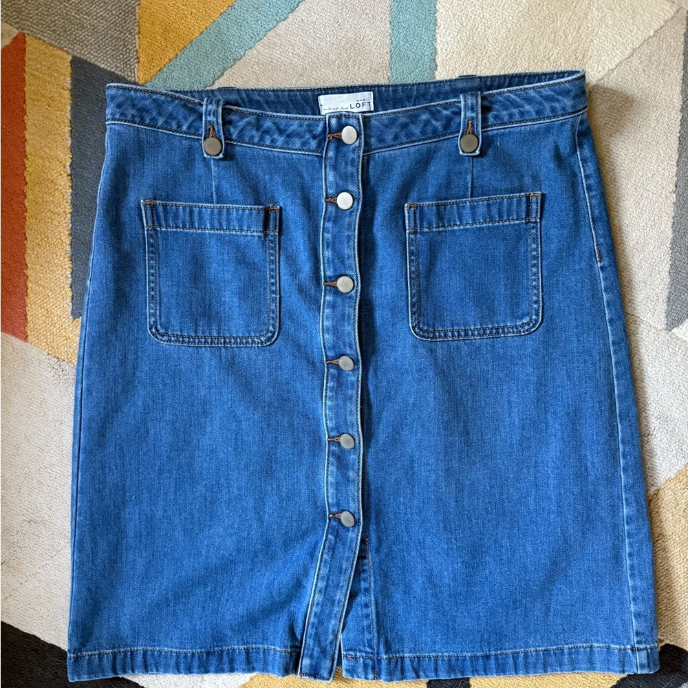 Ann Taylor Loft Denim Skirt